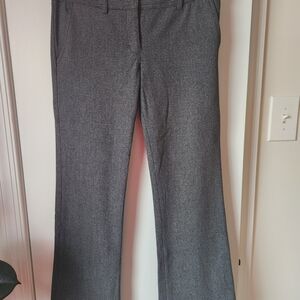 Express Columnist Barely Boot Cut Pants Size 4R Gray Heather Mid-Rise Corporate